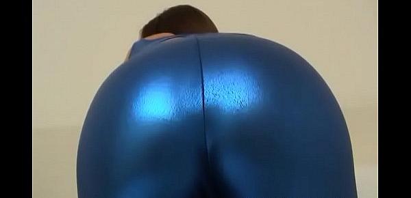  These tight blue spandex panties feel so good